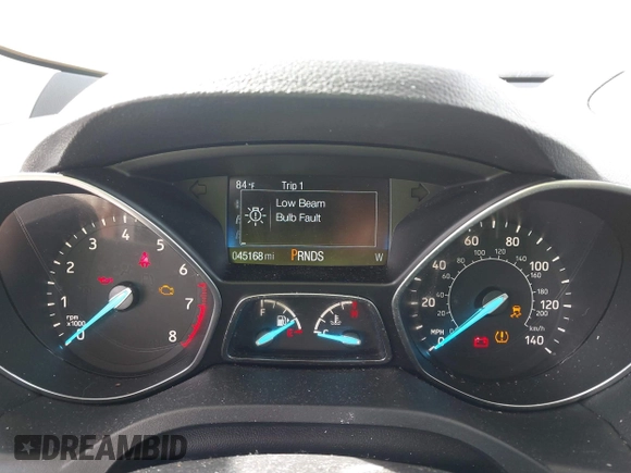 2018 Ford Escape S with VIN 1FMCU0F74JUB68106, listed as a IAAI auction lot 41939286 with 45,168 mi miles. Bid and sale history available at carsss.com. Image 7.