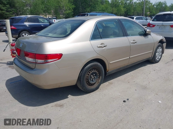 2003 Honda Accord LX z VIN 1HGCM55363A136733, wystawiony jako IAAI lot #42381107 z przebiegiem 124 907 mil mil oraz . Historia ofert i sprzedaży dostępna na DreamBid. Obrazek 4.