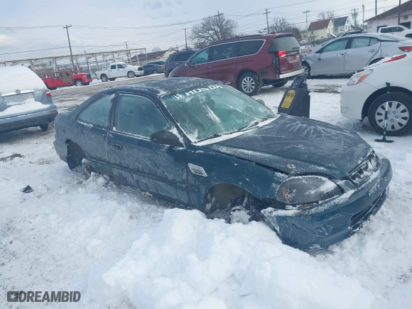 1997 Honda Civic DX with VIN 1HGEJ6223VL099800, listed as a IAAI auction lot 41315675 with 181,661 mi miles. Bid and sale history available at carsss.com. Image 1.