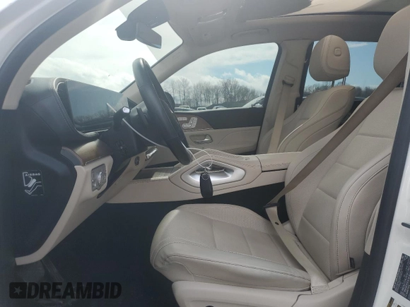 2021 Mercedes-Benz GLS with VIN 4JGFF5KE2MA378721, listed as a Copart auction lot 50127255 with 67,363 mi miles and Salvage Title. Bid and sale history available at carsss.com. Image 7.