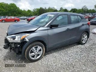 2020 Nissan Kicks S z VIN 3N1CP5BV7LL543290, wystawiony jako Copart lot #54612345 z przebiegiem 66 343 mil mil oraz Szkoda całkowita • Salvage title. Historia ofert i sprzedaży dostępna na DreamBid. Obrazek 1.