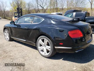 2012 Bentley Continental GT with VIN SCBFR7ZA3CC072773, listed as a Copart auction lot 53946565 with 26,275 mi miles and Salvage Title. Bid and sale history available at DreamBid. Image 2.