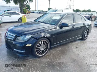 2012 Mercedes-Benz C 250 Sport with VIN WDDGF4HB7CR195451, listed as a IAAI auction lot 42675323 with 159,457 mi miles and . Bid and sale history available at DreamBid. Image 2.