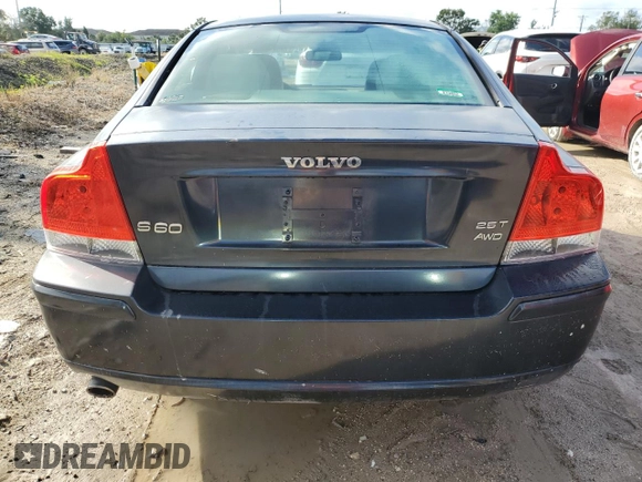 2007 Volvo S60 2.5L Turbo with VIN YV1RH592X72645362, listed as a Copart auction lot 73627514 with 80,947 mi miles and Salvage Title. Bid and sale history available at carsss.com. Image 6.