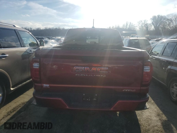 2023 GMC Canyon 4WD AT4 with VIN 1GTP6DEK5P1145330, listed as a Copart auction lot 85955784 with 16,999 mi miles and Non Repairable. Bid and sale history available at carsss.com. Image 6.
