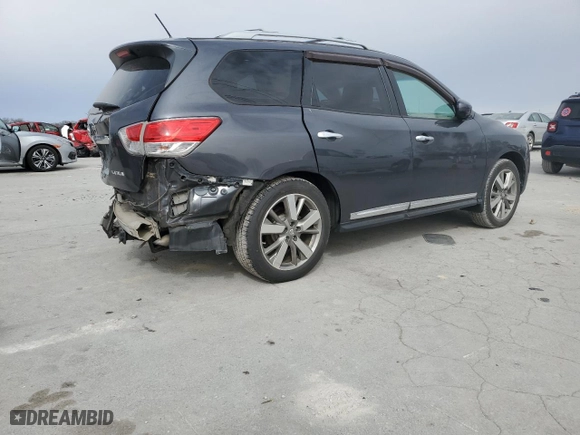 2014 Nissan Pathfinder SL with VIN 5N1AR2MN0EC711811, listed as a Copart auction lot 46816795 with 171,810 mi miles and Salvage Title. Bid and sale history available at carsss.com. Image 3.
