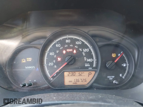 2016 Toyota Yaris L with VIN VNKKTUD34GA070026, listed as a IAAI auction lot 41876017 with 136,726 mi miles and . Bid and sale history available at DreamBid. Image 7.