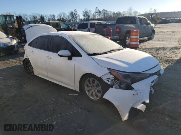 2021 Toyota Corolla LE with VIN JTDEPMAE0MJ148281, listed as a Copart auction lot 42642075 with 94,993 mi miles and Salvage Title. Bid and sale history available at carsss.com. Image 4.