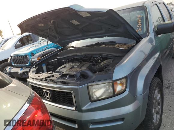 2007 Honda Ridgeline RTX with VIN 2HJYK16327H547986, listed as a Copart auction lot 76368824 with 0 mi miles and Salvage Title. Bid and sale history available at carsss.com. Image 5.