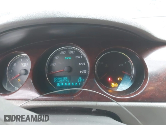 2009 Buick Lucerne CXL with VIN 1G4HD57M19U101398, listed as a IAAI auction lot 41937119 with 236,257 mi miles and . Bid and sale history available at DreamBid. Image 7.