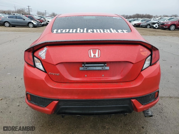 2017 Honda Civic Coupe LX with VIN 2HGFC4A56HH306972, listed as a Copart auction lot 43447295 with 117,193 mi miles and Salvage Title. Bid and sale history available at carsss.com. Image 6.