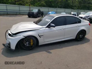 2015 BMW M3 with VIN WBS3C9C50FP804940, listed as a Copart auction lot 55555883 with 102,075 mi miles. Bid and sale history available at carsss.com. Image 1.