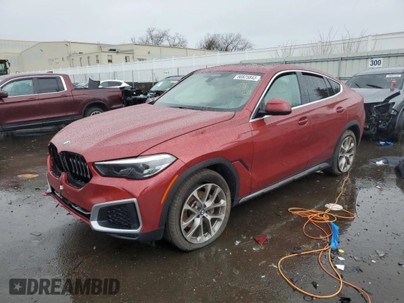 2017 BMW X6 xDrive40i with VIN 5UXCY6C07N9L61506, listed as a Copart auction lot 80825843 with Not Provided miles. Bid and sale history available at carsss.com. Image 1.