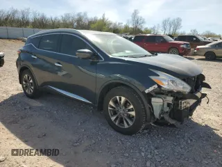 2017 Nissan Murano SL with VIN 5N1AZ2MG5HN120674, listed as a Copart auction lot 50034015 with 83,393 mi miles and Salvage Title. Bid and sale history available at DreamBid. Image 4.