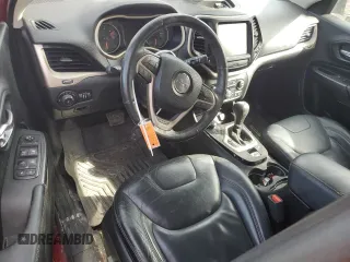 2017 Jeep Cherokee Limited with VIN 1C4PJMDB5HW520136, listed as a Copart auction lot 46643605 with 153,997 mi miles and Salvage Title. Bid and sale history available at carsss.com. Image 8.
