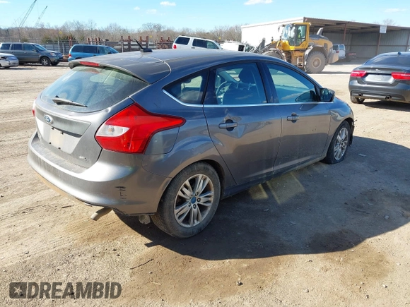 2012 Ford Focus SEL with VIN 1FAHP3M27CL135559, listed as a IAAI auction lot 41685429 with 196,274 mi miles. Bid and sale history available at carsss.com. Image 4.