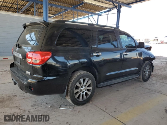 2012 Toyota Sequoia Limited with VIN 5TDJY5G1XCS066467, listed as a Copart auction lot 71124024 with 153,349 mi miles and Salvage Title. Bid and sale history available at carsss.com. Image 3.