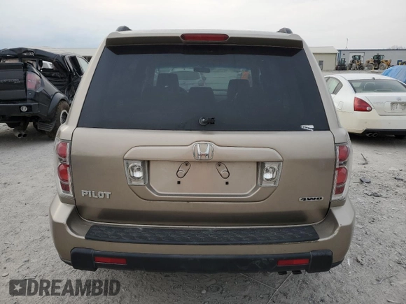 2007 Honda Pilot EX with VIN 5FNYF18487B004128, listed as a Copart auction lot 47588965 with 217,669 mi miles and Clean Title. Bid and sale history available at carsss.com. Image 6.
