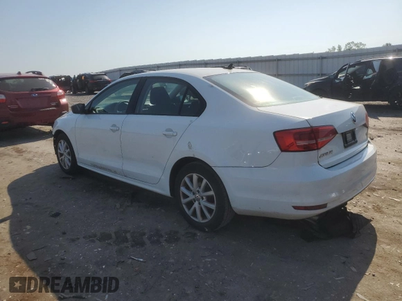 2015 Volkswagen Jetta SE with VIN 3VWD17AJ8FM343642, listed as a Copart auction lot 61975665 with 106,035 mi miles and Salvage title. Bid and sale history available at DreamBid. Image 2.