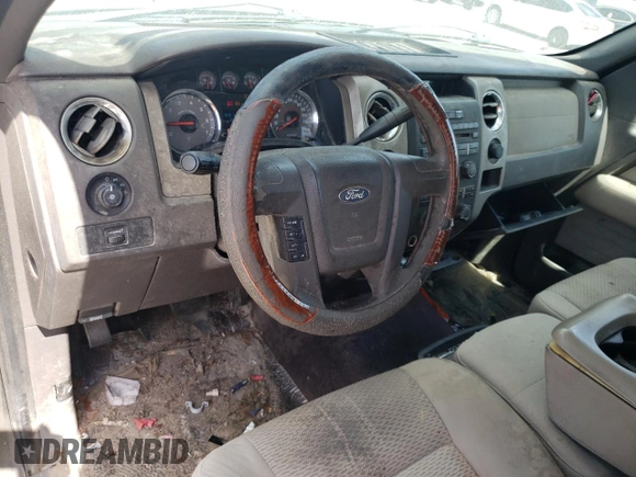 2009 Ford F-150 XL with VIN 1FTRF12879KC60671, listed as a Copart auction lot 76003554 with 266,092 mi miles and Salvage Title. Bid and sale history available at carsss.com. Image 8.