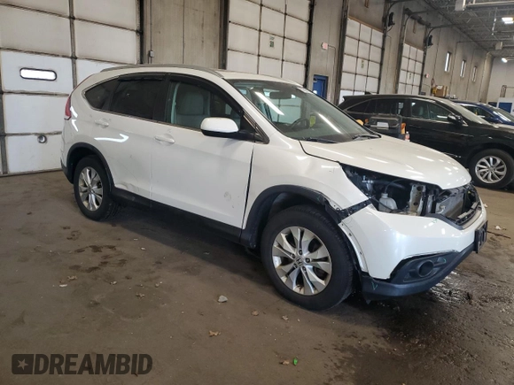 2013 Honda CR-V EX-L z VIN 5J6RM4H71DL043779, wystawiony jako Copart lot #57097155 z przebiegiem 107 811 mil mil oraz Szkoda całkowita • Salvage title. Historia ofert i sprzedaży dostępna na DreamBid. Obrazek 4.