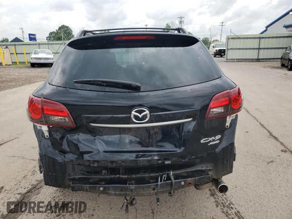 2013 Mazda CX-9 Grand Touring with VIN JM3TB3DV8D0412257, listed as a Copart auction lot 62766335 with 117,345 mi miles and Salvage title. Bid and sale history available at DreamBid. Image 6.