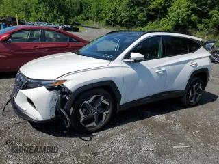 2023 Hyundai Tucson Limited with VIN 5NMJECAE7PH207075, listed as a Copart auction lot 61530345 with 26,303 mi miles and Salvage title. Bid and sale history available at DreamBid. Image 1.