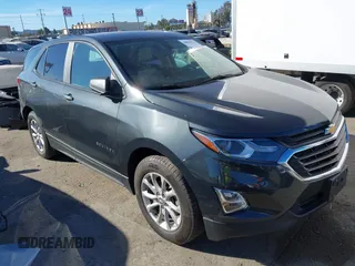 2020 Chevrolet Equinox LS with VIN 3GNAXHEVXLS521380, listed as a IAAI auction lot 40830916 with 72,350 mi miles. Bid and sale history available at carsss.com. Image 1.