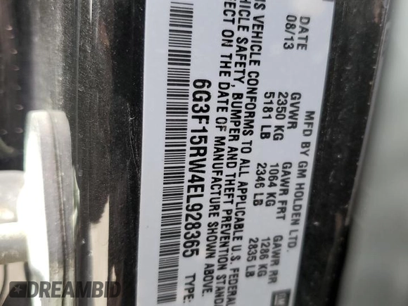 2014 Chevrolet SS z VIN 6G3F15RW4EL928365, wystawiony jako Copart lot #49716795 z przebiegiem 136 130 mil mil oraz Szkoda całkowita • Salvage title. Historia ofert i sprzedaży dostępna na DreamBid. Obrazek 13.