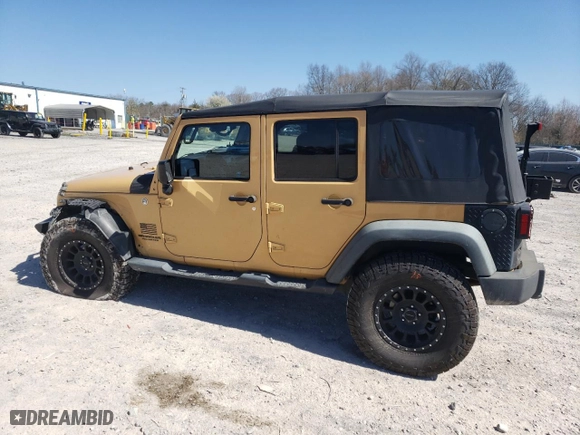 2013 Jeep Wrangler Unlimited Sport with VIN 1C4HJWDG7DL698573, listed as a Copart auction lot 49598425 with 103,029 mi miles and Salvage Title. Bid and sale history available at carsss.com. Image 2.