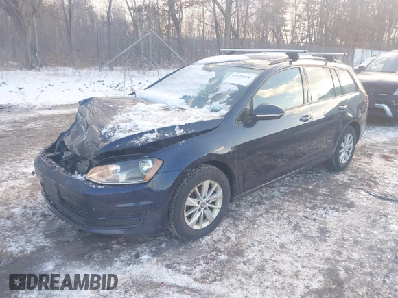 2017 Volkswagen Golf SportWagen S with VIN 3VWC17AU0HM502498, listed as a IAAI auction lot 41326696 with 158,663 mi miles. Bid and sale history available at carsss.com. Image 17.