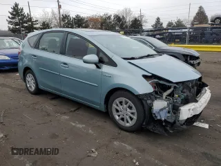 2015 Toyota Prius Two with VIN JTDZN3EU2FJ027161, listed as a Copart auction lot 43816315 with 95,187 mi miles and Salvage Title. Bid and sale history available at DreamBid. Image 4.