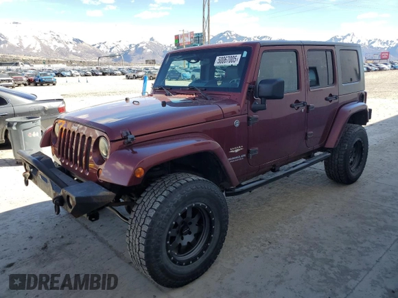 2008 Jeep Wrangler Unlimited Sahara with VIN 1J8GA59158L551550, listed as a Copart auction lot 50067005 with 152,061 mi miles and Salvage Title. Bid and sale history available at carsss.com. Image 1.