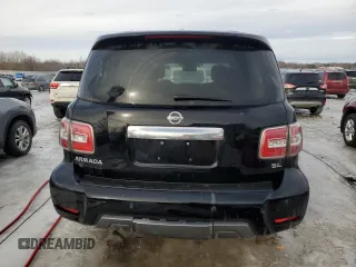2020 Nissan Armada SL with VIN JN8AY2NC3L9621331, listed as a Copart auction lot 43926685 with 116,566 mi miles and Salvage Title. Bid and sale history available at carsss.com. Image 6.