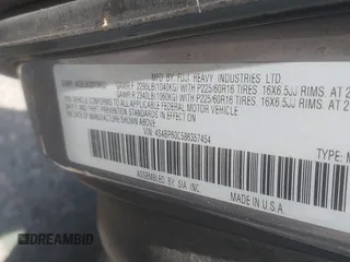 2008 Subaru Outback с VIN 4S4BP60C586357454, выставлен на аукционе IAAI как лот 42392610 с пробегом 189 285 миль миль и . История ставок и продаж доступна на DreamBid. Изображение 9.