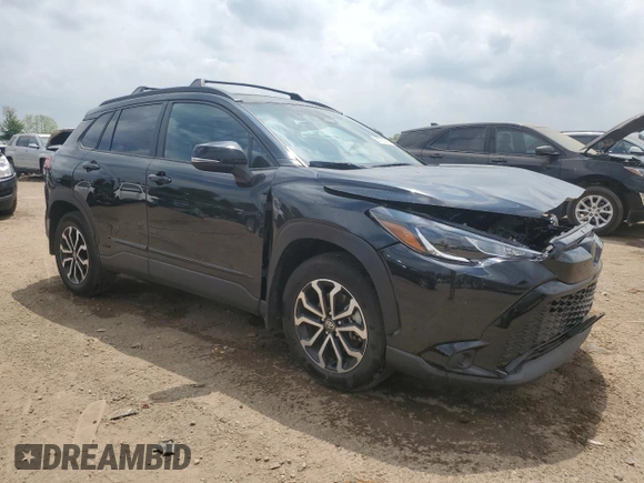 2023 Toyota Corolla Cross Hybrid S with VIN 7MUFBABG6PV014258, listed as a Copart auction lot 56750315 with 93,660 mi miles and Salvage title. Bid and sale history available at DreamBid. Image 4.