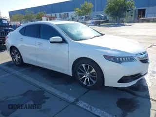 2015 Acura TLX with VIN 19UUB1F37FA021998, listed as a IAAI auction lot 41455483 with 93,959 mi miles. Bid and sale history available at carsss.com. Image 1.