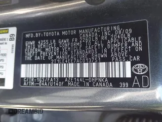 2010 Toyota Matrix S with VIN 2T1LE4EE7AC013751, listed as a IAAI auction lot 41999957 with 196,530 mi miles and . Bid and sale history available at DreamBid. Image 9.