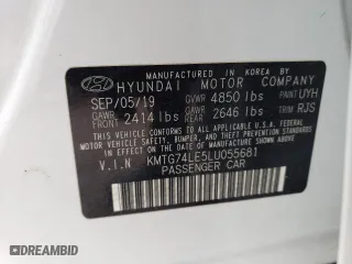 2020 Genesis G70 3.3T Advanced with VIN KMTG74LE5LU055681, listed as a Copart auction lot 53918564 with 25,778 mi miles and Salvage Title. Bid and sale history available at carsss.com. Image 12.