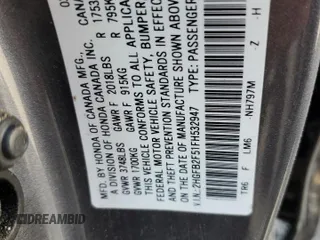 2015 Honda Civic Sedan LX with VIN 2HGFB2F51FH532947, listed as a Copart auction lot 49645685 with 97,466 mi miles and Salvage Title. Bid and sale history available at carsss.com. Image 12.