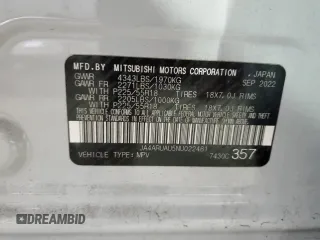 2022 Mitsubishi Outlander Sport ES with VIN JA4ARUAU5NU022461, listed as a Copart auction lot 45208605 with 16,564 mi miles and Clean Title. Bid and sale history available at carsss.com. Image 13.