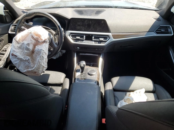 2020 BMW 3 Series 330i xDrive with VIN 3MW5R7J02L8B06525, listed as a Copart auction lot 53407385 with Not provided miles and Salvage title. Bid and sale history available at DreamBid. Image 8.