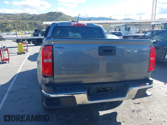 2021 Chevrolet Colorado 2WD Work Truck z VIN 1GCGSBEA5M1130412, wystawiony jako IAAI lot #41935021 z przebiegiem 56 475 mil mil oraz . Historia ofert i sprzedaży dostępna na DreamBid. Obrazek 16.