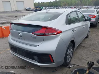 2017 Hyundai Ioniq Blue with VIN KMHC65LC2HU048243, listed as a IAAI auction lot 41945177 with 96,215 mi miles and . Bid and sale history available at DreamBid. Image 4.