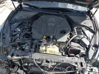 2021 Infiniti Q60 Red Sport 400 with VIN JN1FV7LLXMM560314, listed as a IAAI auction lot 41930067 with 47,818 mi miles and . Bid and sale history available at DreamBid. Image 10.
