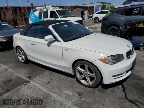 2010 BMW 1 Series 128i with VIN WBAUN1C51AVH81745, listed as a Copart auction lot 54379595 with 169,839 mi miles and Clean title. Bid and sale history available at DreamBid. Image 4.