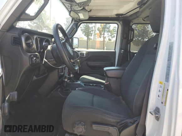 2018 Jeep Wrangler Unlimited Sport S with VIN 1C4HJXDG5JW172653, listed as a Copart auction lot 58184155 with 81,872 mi miles and Salvage title. Bid and sale history available at DreamBid. Image 7.