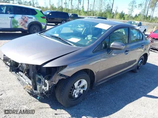 2015 Honda Civic Sedan LX with VIN 19XFB2F56FE008784, listed as a IAAI auction lot 41781528 with 176,718 mi miles. Bid and sale history available at carsss.com. Image 17.