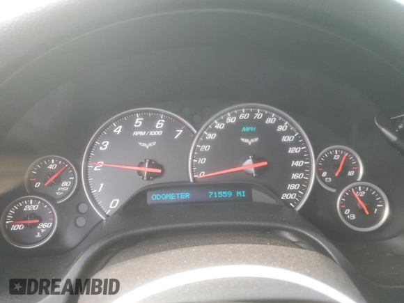 2008 Chevrolet Corvette with VIN 1G1YY26W985133527, listed as a Copart auction lot 88770645 with 71,559 mi miles and Salvage Title. Bid and sale history available at carsss.com. Image 9.