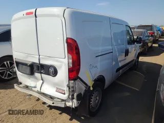 2017 Ram ProMaster City Cargo Tradesman with VIN ZFBERFAB2H6F18432, listed as a Copart auction lot 73711234 with 356,198 mi miles and Salvage Title. Bid and sale history available at carsss.com. Image 3.